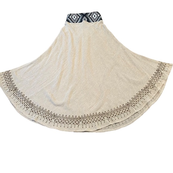 Dresses & Skirts - Loose Weave Boho Cotton Maxi Skirt with Southwest Details